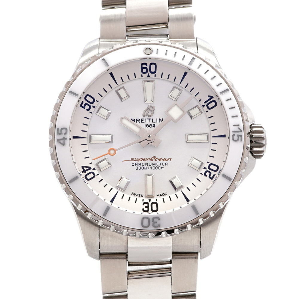 Breitling Superocean Automatic 36 A17377 White Dial Watch for Men and Women